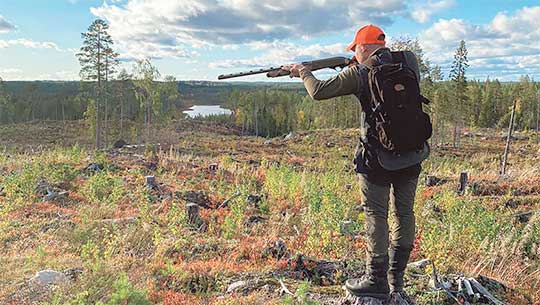 Eetu Kallioinen metsästää Lopen metsissä